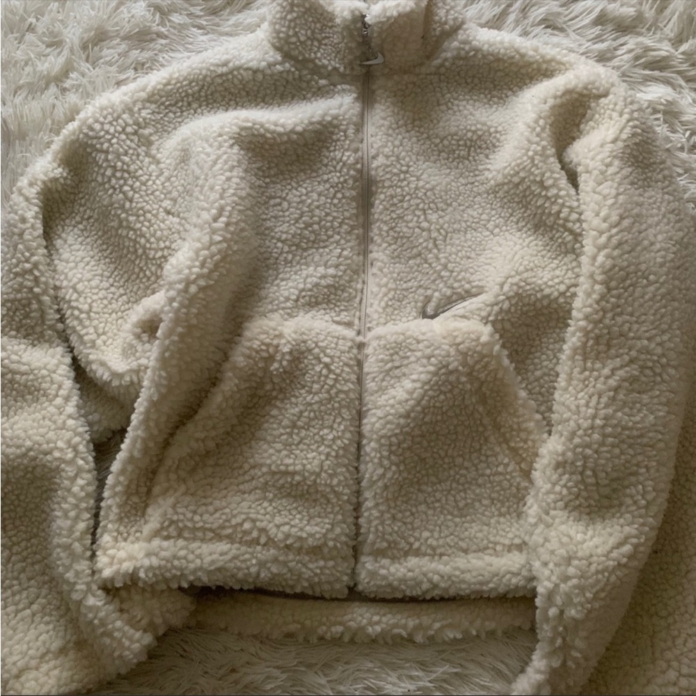 Nike Ivory Sherpa Jacket